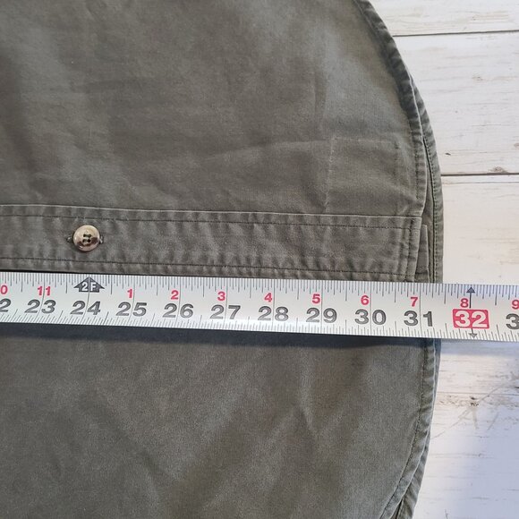 Vintage Willis and Geiger Shooting Hunting Shirt Army Green Men Med Utility USA - Picture 6 of 11